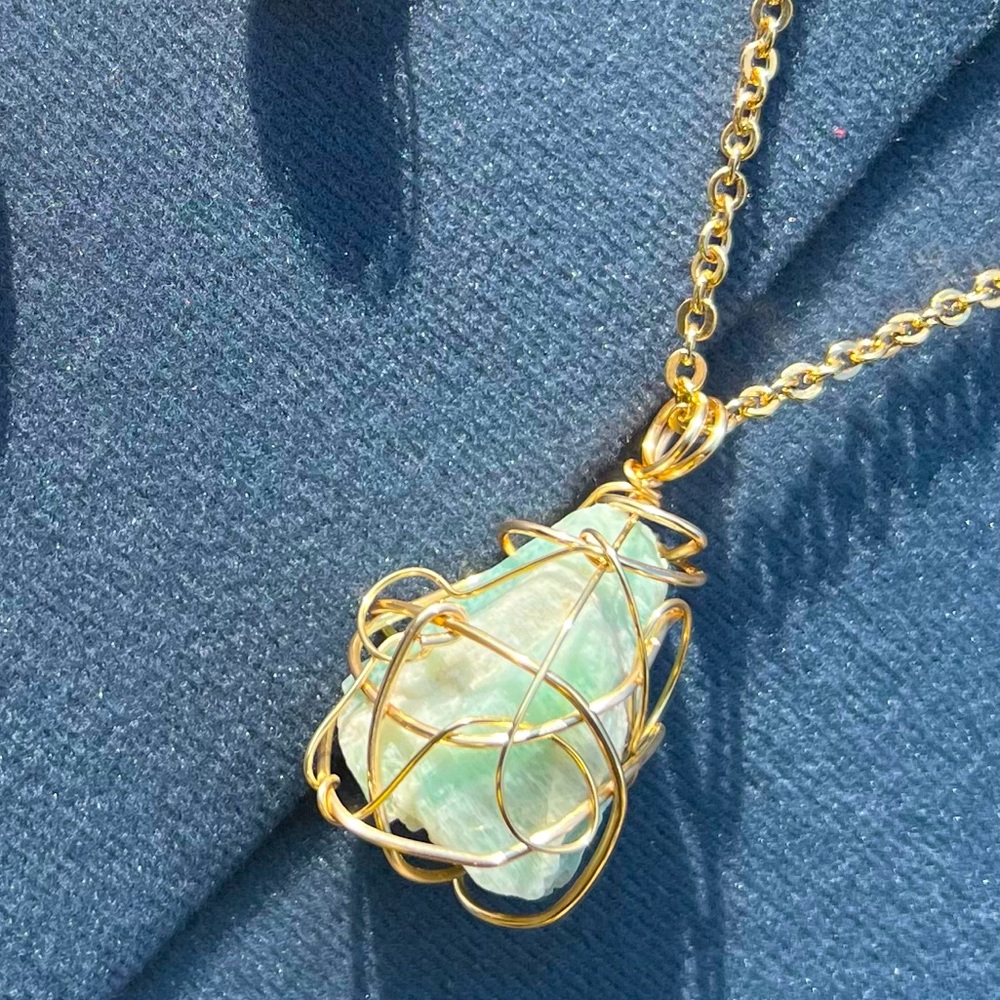 Large Amazonite Crystal Necklace